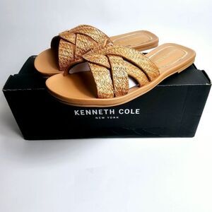 Kenneth Cole Women's Julia Sandal Natural Raffia Size 8 NEW!